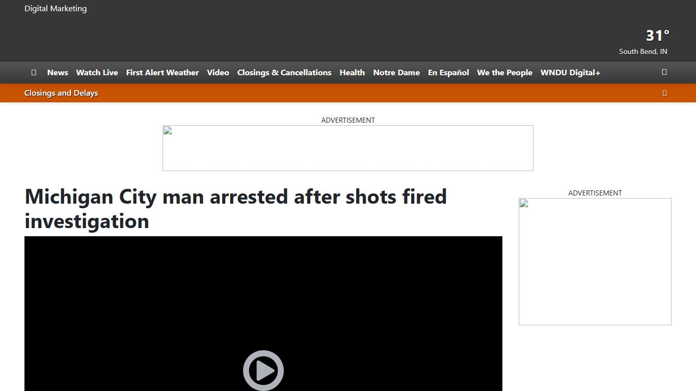 Michigan City man arrested after shots fired investigation